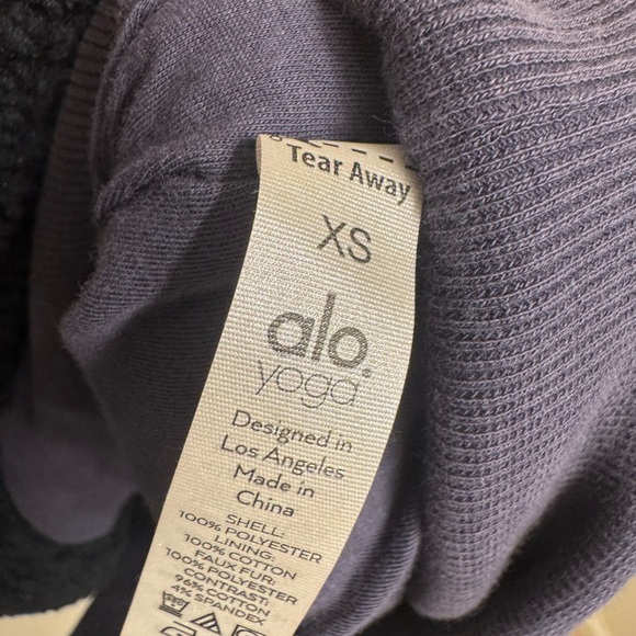 ALO Streetside Half Zip Fleece Hoodie Size XS Midnight - Picture 11 of 11
